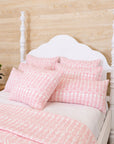 DANA SMALL DESIGNS Flower Row Quilt Pink Lotus