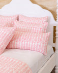 DANA SMALL DESIGNS Flower Row Quilt Pink Lotus