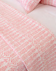 DANA SMALL DESIGNS Flower Row Quilt Pink Lotus
