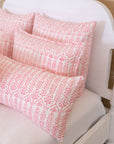 DANA SMALL DESIGNS Flower Row Quilt Pink Lotus
