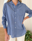 FRANK & EILEEN Eileen Button Up Blue/Light Blue Check