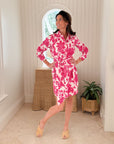 FITZROY & WILLA Russell Mini Dress Pink Gordes