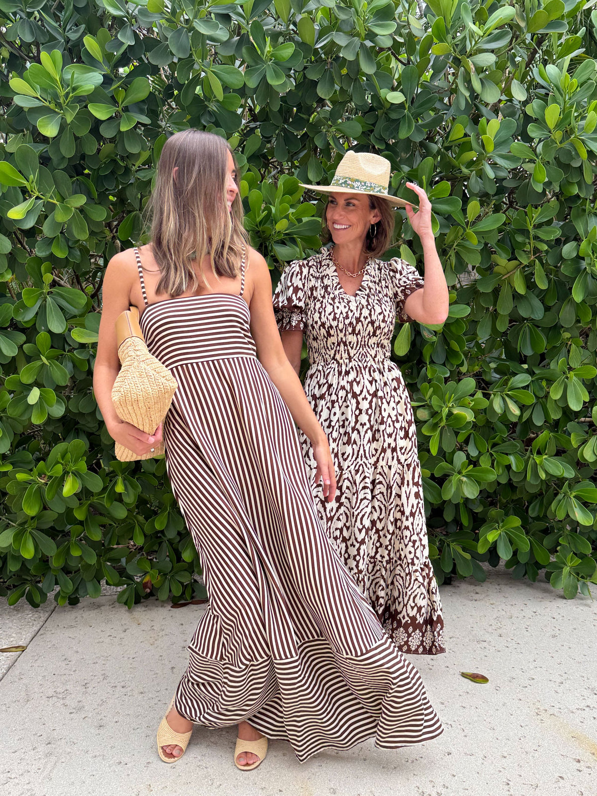 WALKER &amp; WADE Ella Dress Chocolate Stripe