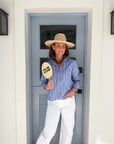 FRANK & EILEEN Silvio Royal Blue Stripe