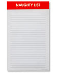 Naughty List Holiday Lined Notepad