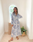 FELICITE Boyfriend Maxi Dress Sky Palm