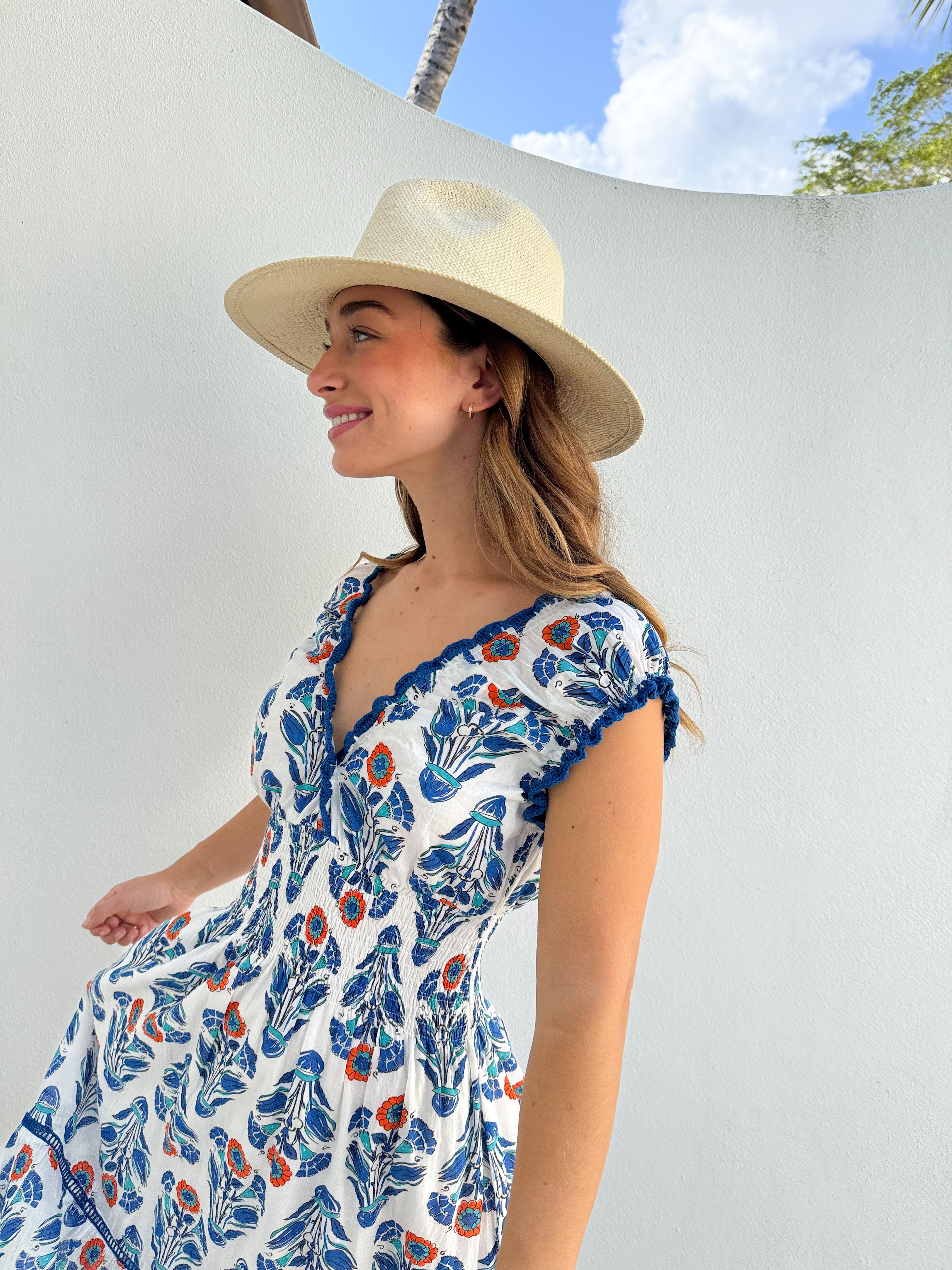 RO'S GARDEN Hilda Midi Layla Blue – Matilda's Life Style