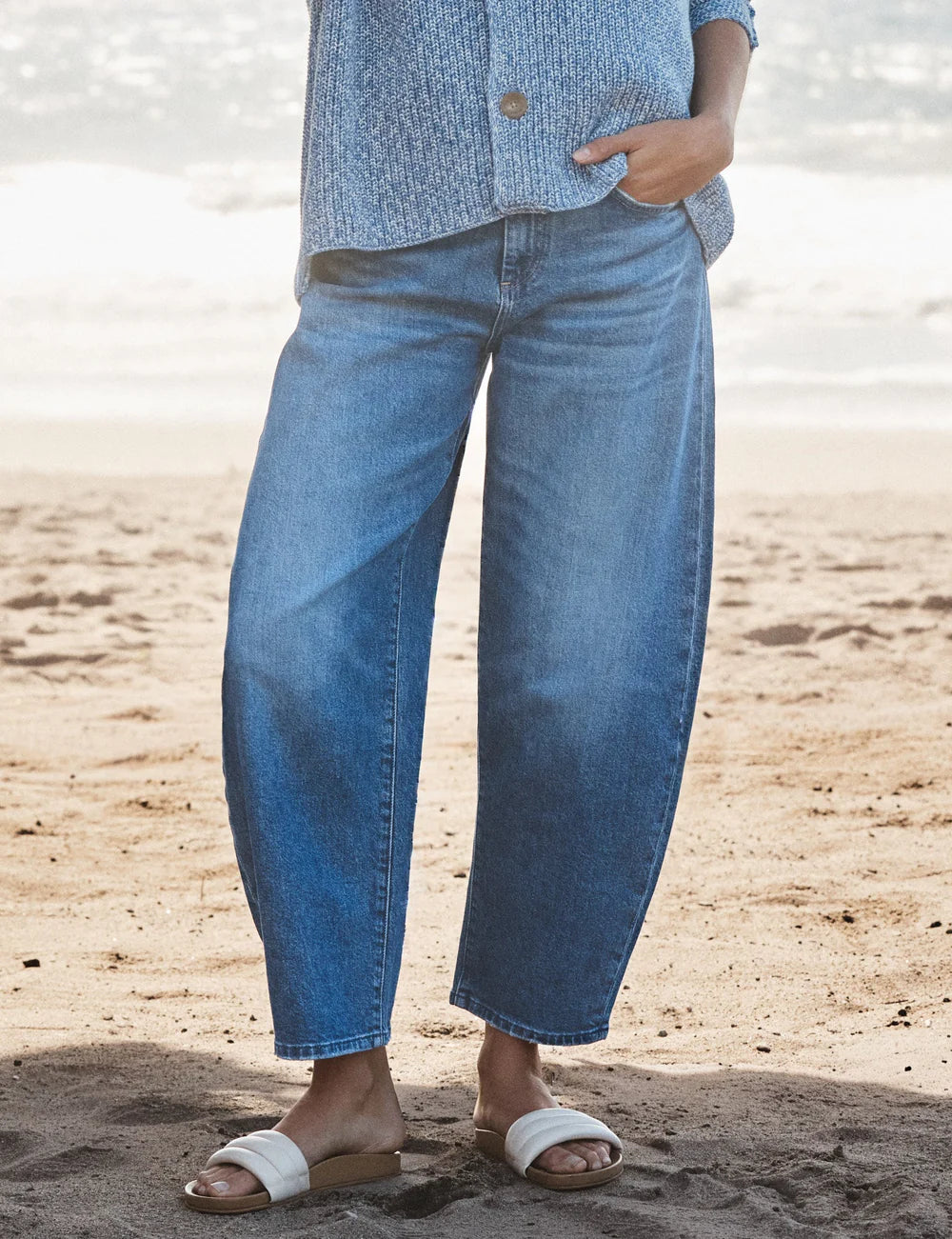 FRANK &amp; EILEEN Brennan Barrel Jean 1978 Wash