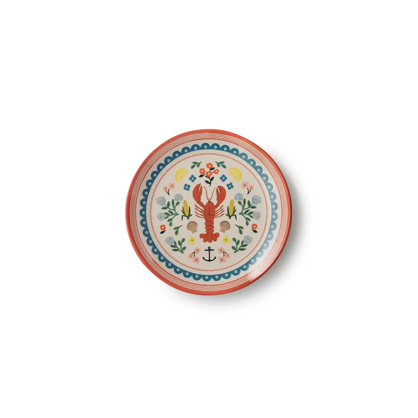 RIFLE PAPER CO. Seaside Melamine Dessert Plate Set