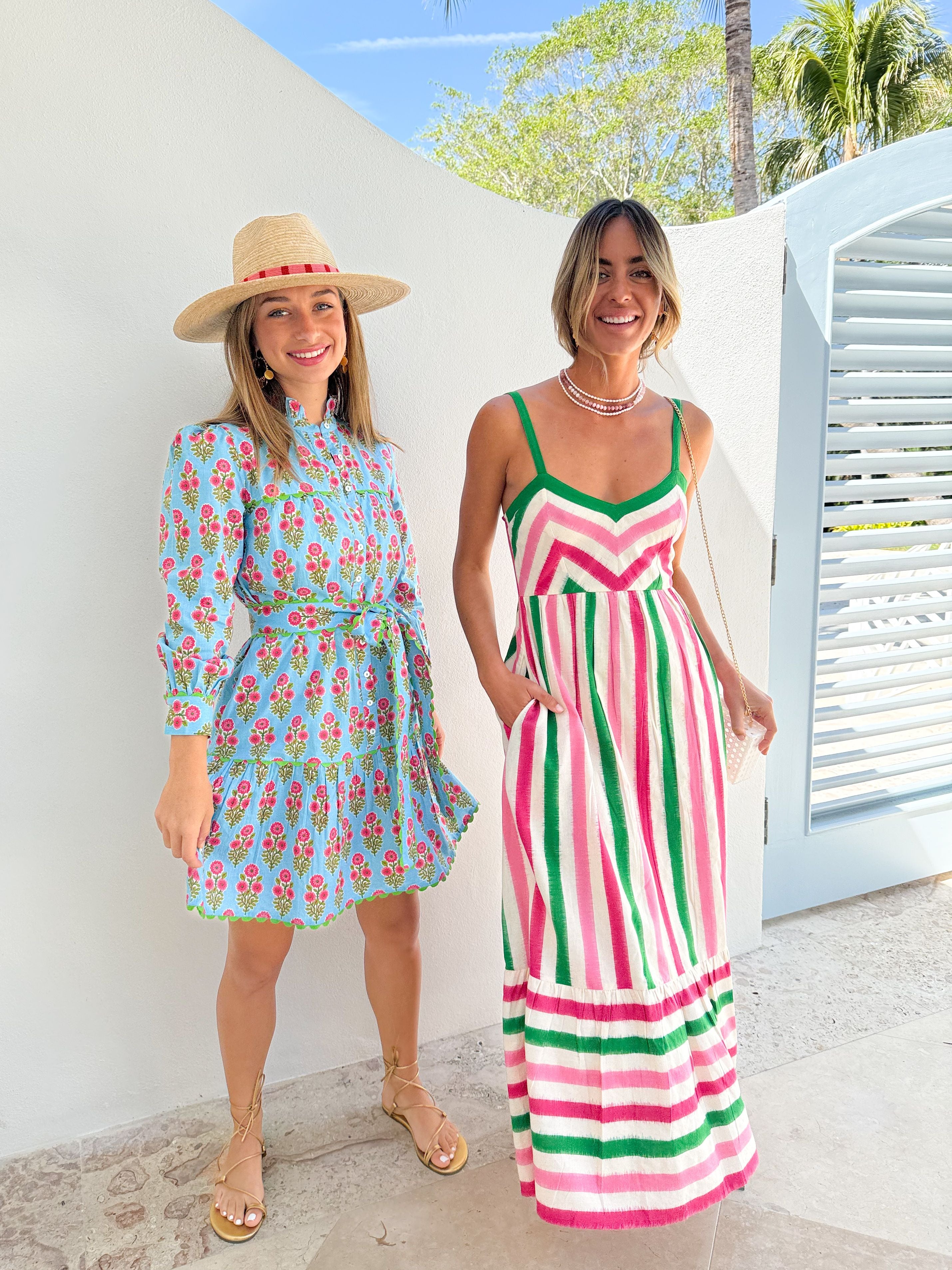 PINK CITY PRINTS Margot Mini Dress Island Buta – Matilda's