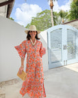 FITZROY & WILLA Soleil Dress Pink/Orange Floral
