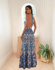 KASIA Lemnos Maxi Dress Blue