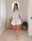 BANJANAN Hydra Mini Dress Placid