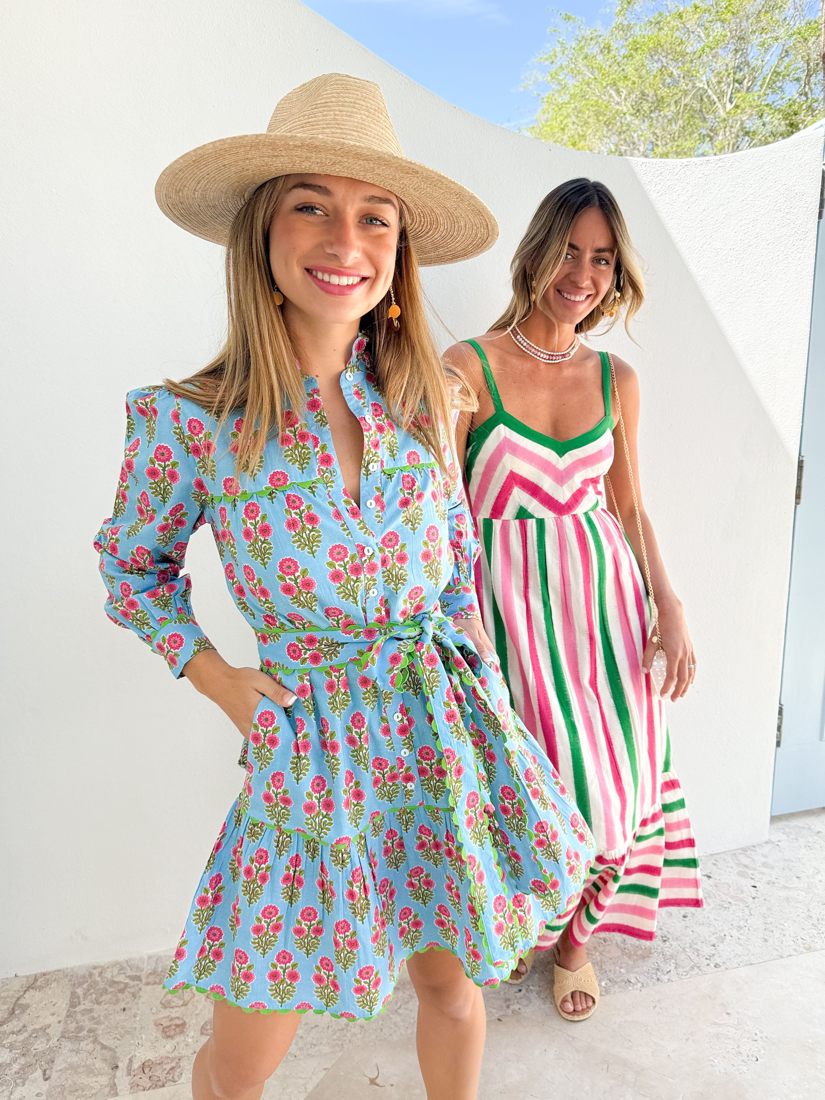 PINK CITY PRINTS Margot Mini Dress Island Buta – Matilda's