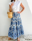 CARA CARA Melanie Skirt Mod Floral Blue