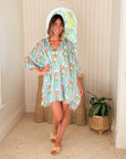 FEATHER & FIND Lamula Kaftan Peaceful Birds