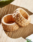 Cane Napkin Rings- Set/4