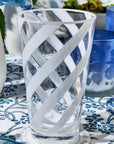 Opaque White Drinking Glass- Set/4