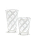 Opaque White Drinking Glass- Set/4