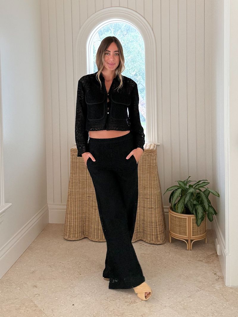 GRACE &amp; BARDOT Lacey Jacket Black Lace