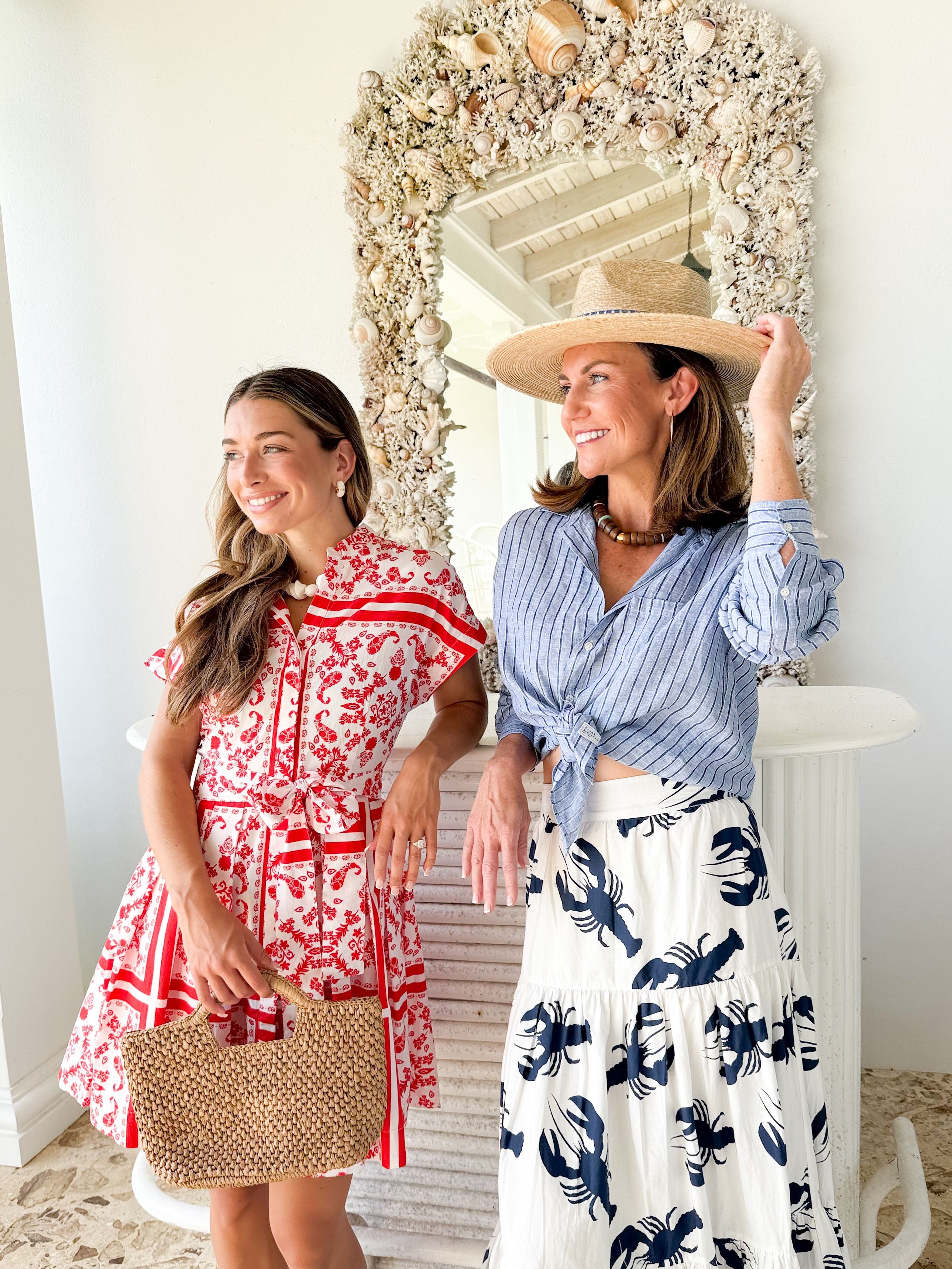NAVYBLEU Lobster Skirt Navy