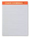 Chaos Coordinator Large Memo Lined Notepad