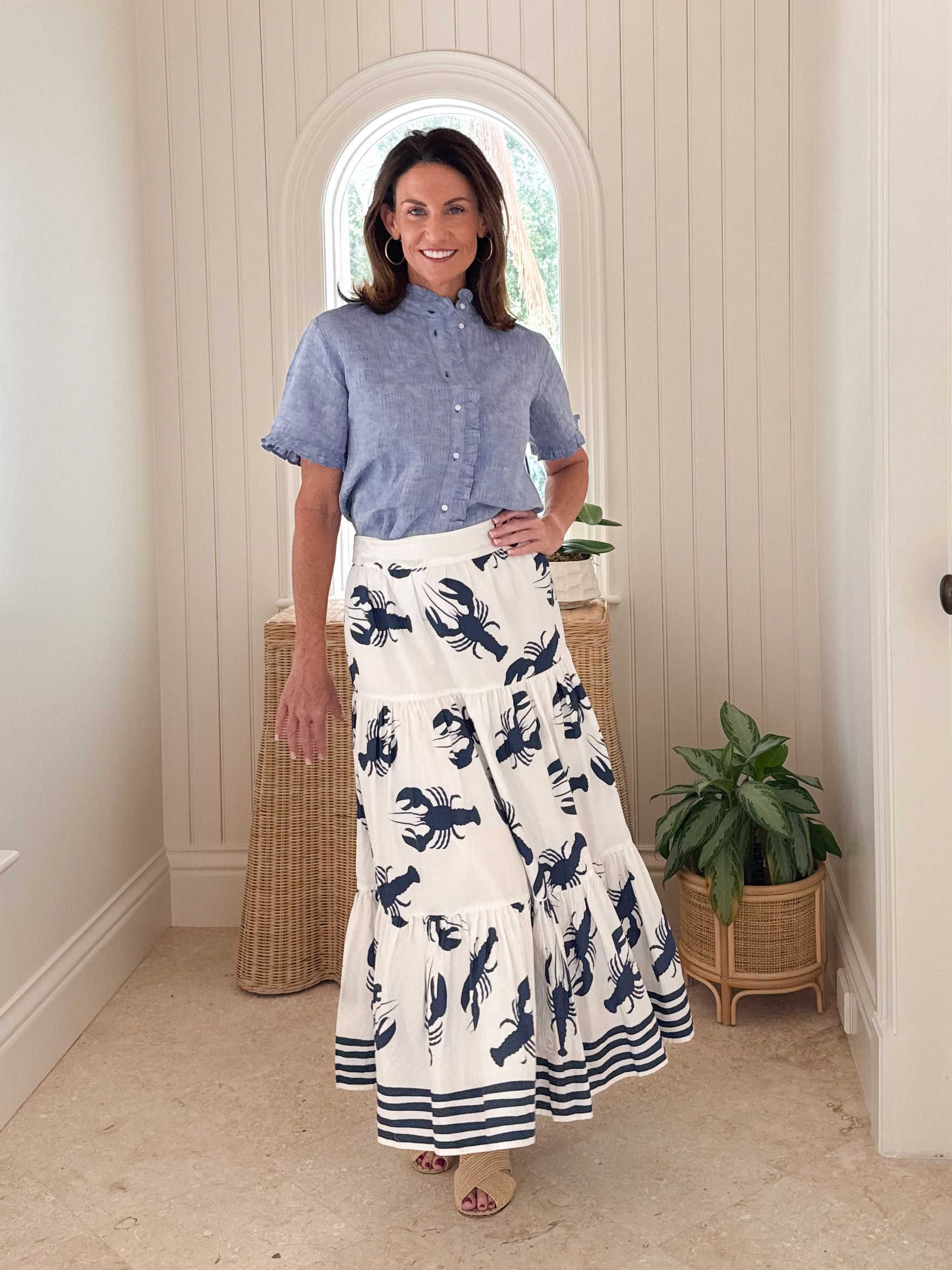 NAVYBLEU Lobster Skirt Navy