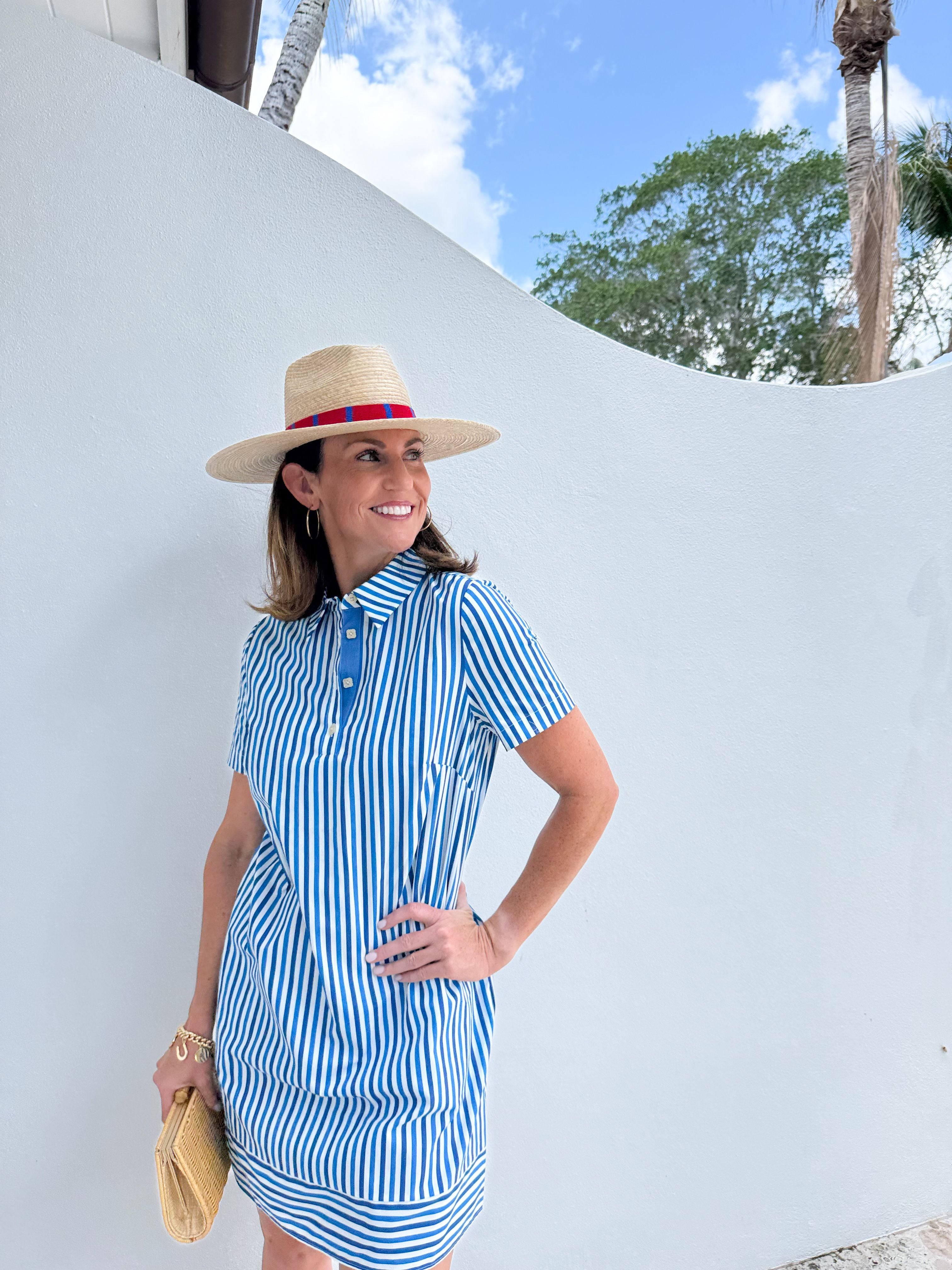 SHERIDAN FRENCH Riley Dress Regatta Stripe