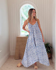 FRAE The Dody Maxi Dress Blue Original Block