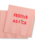 Festive As F*ck Holiday Cocktail Napkins