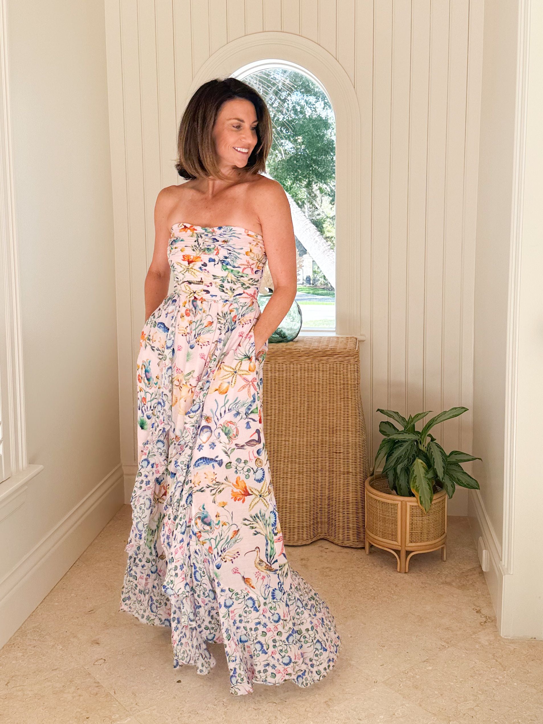 BANJANAN Bella Dress Tidepool Conch BANJANAN Bella Dress Tidepool Conch