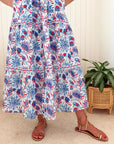 BANJANAN Poppy Dress Philippa Azure