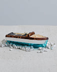 Glass Boat Ornament