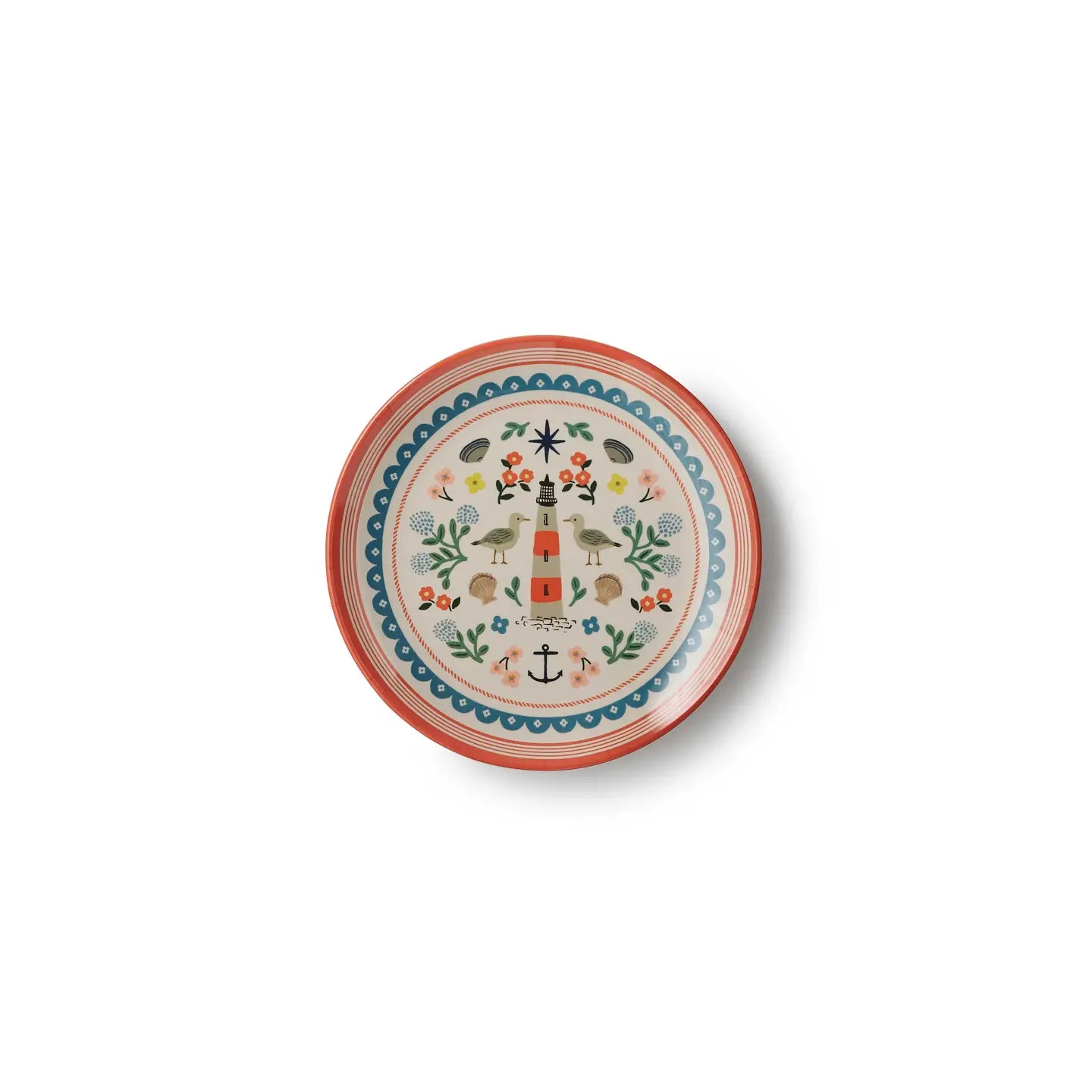 RIFLE PAPER CO. Seaside Melamine Dessert Plate Set