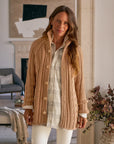 FRANK & EILEEN Cotswolds Cardigan Camel