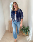 MER ST. BARTH MarisoL Jacket Midnight Navy Ikat