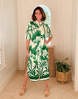 WALKER & WADE Day Break Dress Green Bali Jungle