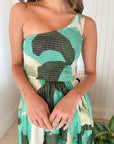 OLIPHANT Smocked Maxi Dress Ginkgo Green