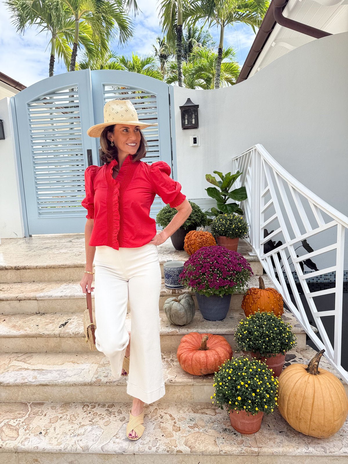 LOVE THE LABEL Zuri Top Tango Red