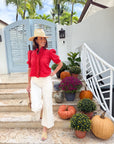 LOVE THE LABEL Zuri Top Tango Red