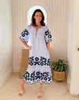 ROSE AND ROSE Agrigento Dress Blue Stripe