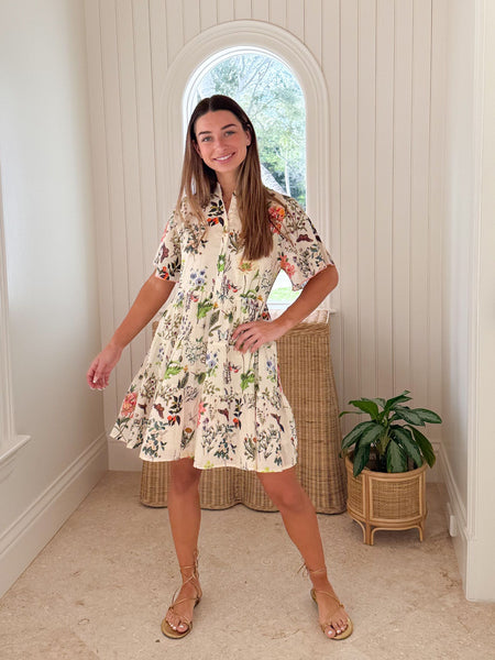 ro's garden vibeka ruffle mini dress Vibeka Ruffle Mini Dress