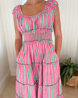 PINK CITY PRINTS Classic Rah Rah Ice Lolly Stripe