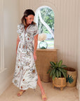OMIKA Amira Maxi Dress Diya Powder