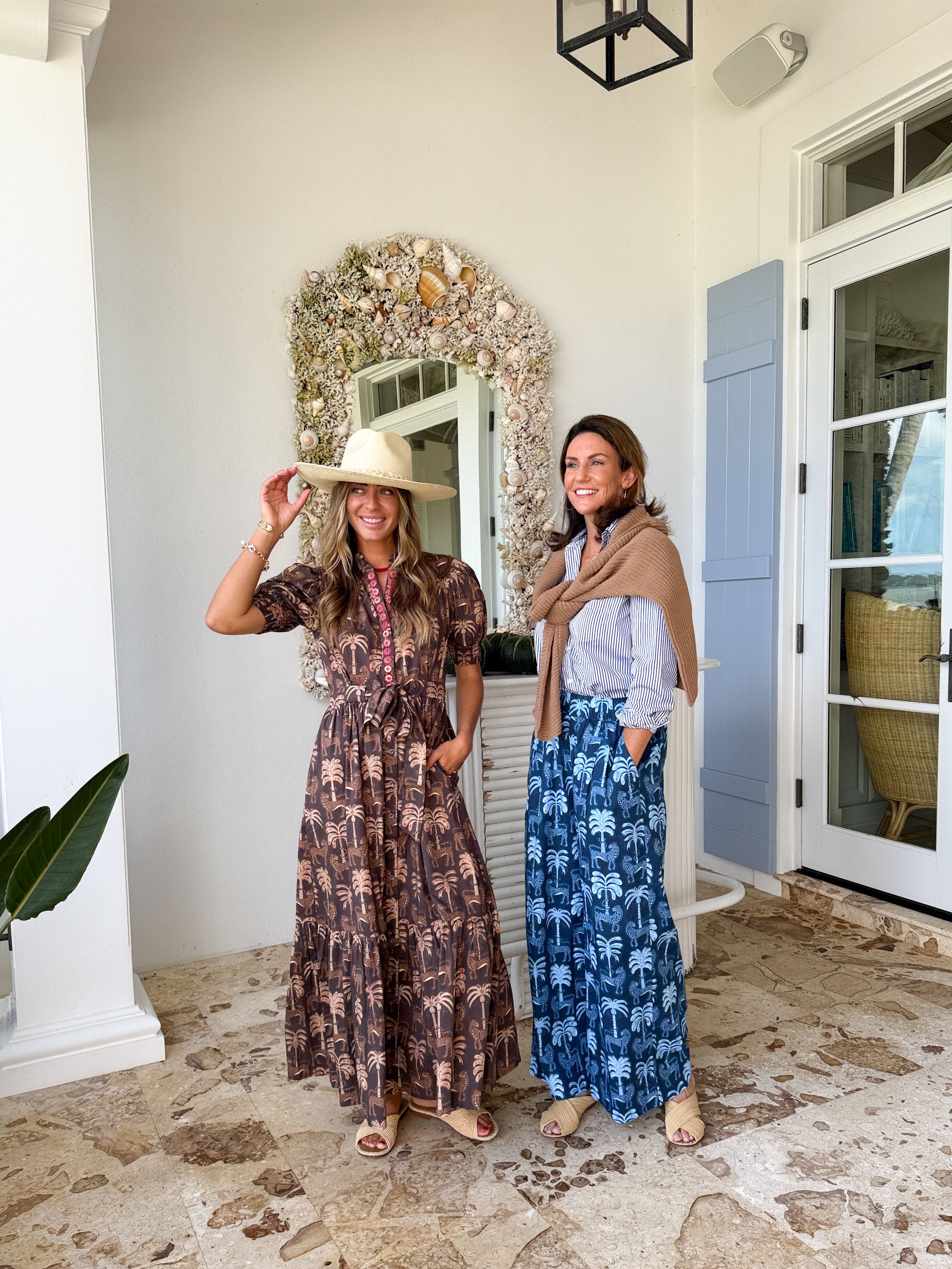 SHERIDAN FRENCH Birdie Dress Espresso Rainforest