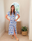KASIA Naxos Maxi Dress Blue