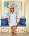 NAVYBLEU Eden Dress Leaf Blue