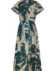 CARA CARA Asbury Midi Dress Palm Oasis Turtledove