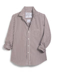 FRANK & EILEEN Barry Button Up Shirt Brown Stripe