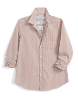 FRANK & EILEEN Barry Button Up Tan/White Stripe